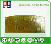 China Yellow Solder Mask FR4 PCB Board 2 Layer Rigid Double Side 1-4oz Copper Thickness manufacturer