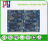 Blue 8 Layer Double Sided PCB Board 1.6MM Immersion Gold 0.25mm Hole ENIG Surface factory