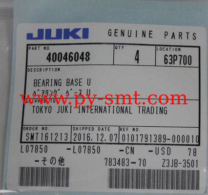 Flexible SMT Chip Mounter JUKI KE-2080 KE-2080R 40046048 Bearing Base Original New Parts factory