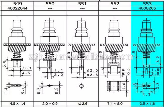 E36157290A0 Nozzle Assembly 510 JUKI Surface Mount Technology Equipment Usage factory