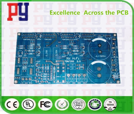 PCB printed circuit board biue oil Multilayer rigid PCB electronic printed circuit board factory