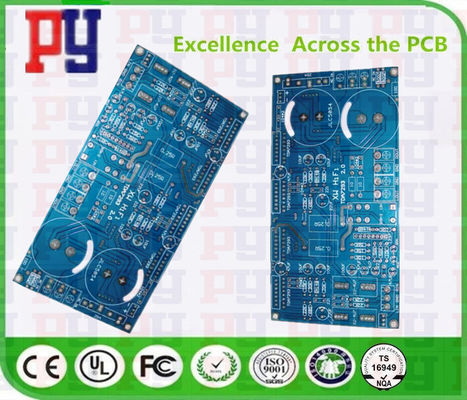 PCB printed circuit board biue oil Multilayer rigid PCB electronic printed circuit board factory