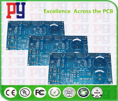 PCB printed circuit board biue oil Multilayer rigid PCB electronic printed circuit board factory