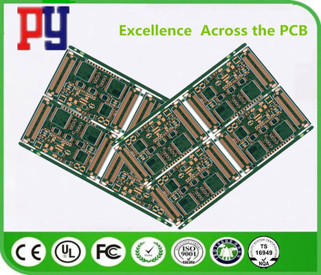 Immersion Gold 12 Layer Fr4 1.6mm HDI Rigid Flex PCB board factory