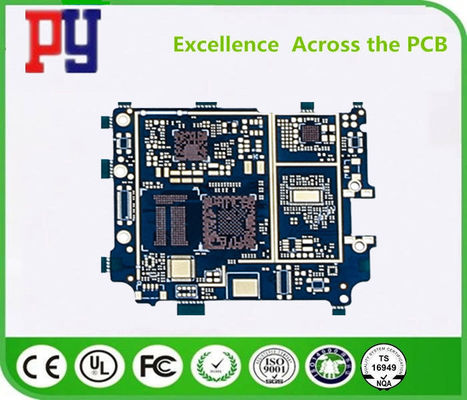 94v0 Blue 10 Layers HDI Rigid PCB Printed Circuit Board factory