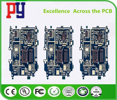94v0 Blue 10 Layers HDI Rigid PCB Printed Circuit Board factory