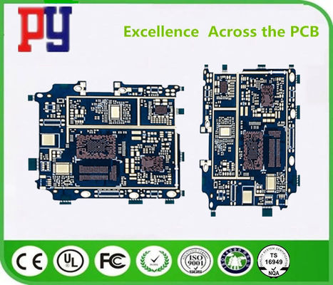 94v0 Blue 10 Layers HDI Rigid PCB Printed Circuit Board factory