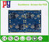 Blue 8 Layer Double Sided PCB Board 1.6MM Immersion Gold 0.25mm Hole ENIG Surface factory