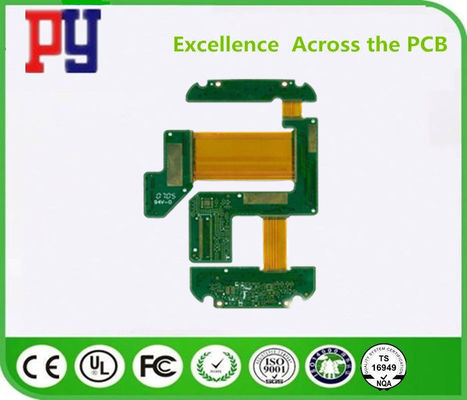 Long Lifespan Rigid Flex PCB 6 Layer 1-3 Oz Copper Thickness ENIG Process factory