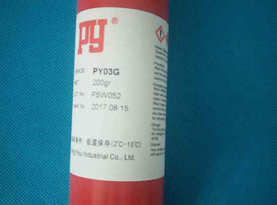 China Red Plastic SMT Solder Paste 120-150 Degree UV Adhesive Glue For Posts 200G company